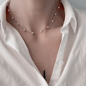 New Beads Womens Neck Chain Kpop Pearl Choker Necklace Gold Color Goth Chocker Jewelry On The Neck Pendant 2026 Collar For Girl
