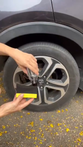 Tyre U Shape Sponge Waxing Arc Edge Sponge Span Cuci Tayar Kereta Car Wheel Tyre Tyre Car Care DIY