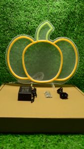 ป้ายไฟLED ป้ายไฟนีออน ป้ายไฟอะคริลิค ป้ายไฟหน้าร้าน " ป้ายไฟ ฟักทอง " แบบเสียบปลั๊กไฟ ป้ายไฟตกเเต่งร้าน