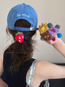 Adorable Felt Hair Ties for Women High Elasticity Durable Original Small Batch Hair Bands Non-Repeating Design Rubber Bands