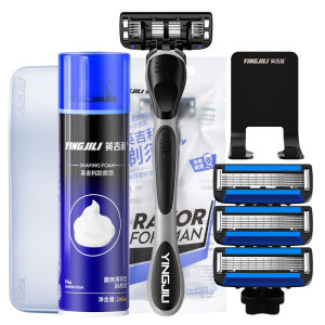 Bộ Dụng Cụ Vệ Sinh Cá Nhân Anh Grit Shaving Set 5 Lớp Bộ Bút Xóa Râu Tay Cầm Bằng Nhựa Có Thể Rửa Được Tại Nhà