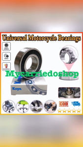 Koyo Universal Motorcycle Wheel Ball Bearing Compatible with Bearings 6200/6201/6202/6203/6205/63006301 2RS Rubber Seals