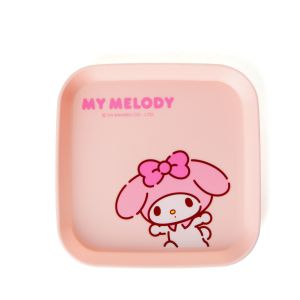 Sanrio | Sanrio Square Food Plate Hello Kitty Kuromi Melody Cinnamoroll Snack Bone Dish PP Small Tray