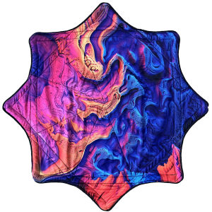 Dapo SPINNING Dance ผ้าเช็ดหน้า Lycra ผ้าพันคอแปดเหลี่ยมบินผ้าเช็ดหน้า 67 ซม.* 67 ซม.ปรับแต่งปั่นผ้าเช็ดหน้า