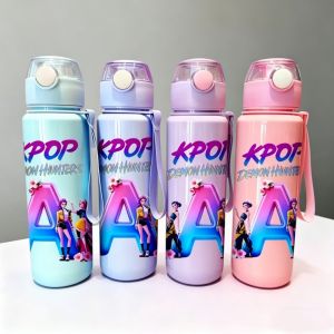 Hasbro | 3D Printed Beautiful Girl Letter A Cartoon Pattern Water Bottle Stylish and Premium Fade-ResistantExquisite Pattern Leakproof