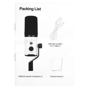 IRIN | ZX-778 Desktop Microphone Dynamic PC Microphone High Sensitivity Game Live Mic Desktop Stand for Live Streaming and Podcasting