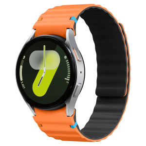CRESTED | Magnetic Band for for Samsung Galaxy watch 7/FE/5 Pro/6/4 classic 44mm 40mm Silicone Loop Strap Replacement Bracelet Accessories