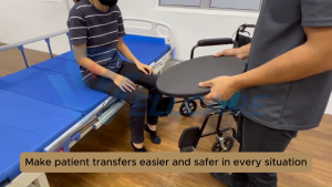 360° Patient Transfer Rotating Disk Transfer Board | Elderly Bed Wheelchair Car Transfer Assist