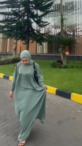 Elzeeva gamis set phasmina oval model lengan karet size jumbo