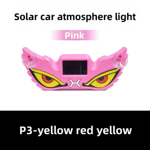 Solar Powered Demon Eye LED Atmosphere Light with Suction Cup Wireless USB Rechargeable Breathing Car Ambient Lamp Universal
