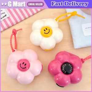 Cute Flower Portable Medicine Box Five-compartment Sealed Earrings Jewelry Portable Storage Box