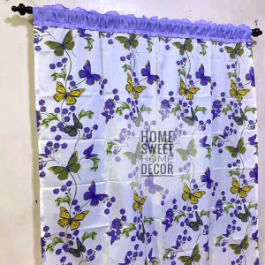 ✨HSHD Mariposa Violet Curtain Designs✨ (Lababo Curtain Valance Curtain Double & Single Panel Curtain)