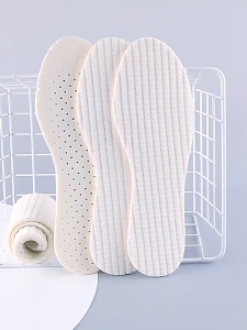 Insoles Latex Super Soft Breathable Sweat-Absorbing & Deodorant Anti-Pain Massage Cushion for Men & Women Shoes Insole