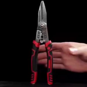 Stainless Steel Electrician Scissors With Wrench Function For Cable Iron Wire Cutting Stripping Crimping Hand Tool