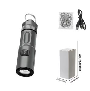 Key chain flash light rechargeable