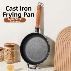 Cast Iron Nonstick Thickened Frying Pan Electromagnetic Stove Suitable No Coating