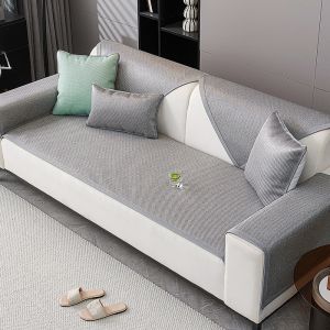 New 2025 Ice Vine Mat Sofa Cushion Summer Ice Silk Cooling Pad Cover Anti-Slip Leather Sofa Cooling Mat Seat Cushion