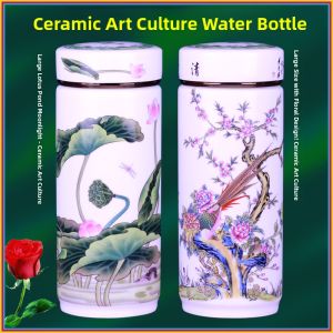 High-End Ceramic Tea Cup Double Layer Insulated for Home And Business Use Mens And Womens Styles Inner Ceramic Tea Brewing Cup