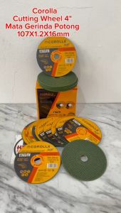 Corolla Cutting Wheel mata potong gerinda 4" 107X1.2X16mm 1 pcs  kuat cocok untuk industri