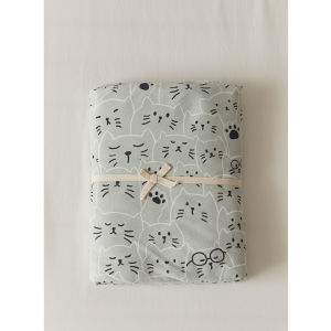 Sharemily Pure Cotton Knitted Floral Bedding Single Piece Cartoon Pattern Breathable Night Sweats Absorbent Comfortable Sheets