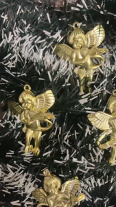 6pcs Gold Angel Pendant Christmas Decorations  Christmas Tree Hanging Ornaments Xmas Decor JVL