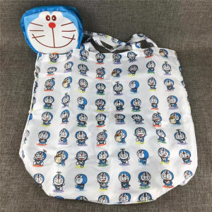 Cute Creative Meileti Big Ear Dog Foldable Shopping Bag Twin Stars Cartoon Large Capacity Eco-friendly Bag Handbag Oxford Cloth