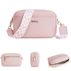 Baellerry Small Crossbody Shoulder Bag for Women Zipper Closure Mobile Phone Purse Fashion Casual PU Leather Hands-Free