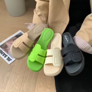 GNA🌿 รองเท้าแตะแบบสวม แตะ รองเท้าสวมแบบสายคาด สีพื้น เบา ใส่สบาย🌿SHO-118