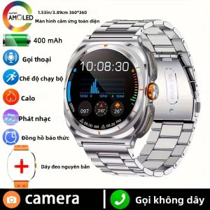 Đồng Hồ Thông Minh Mới 2025 Tích Hợp Tai Nghe Bluetooth TWS 2 Trong 1 Âm Thanh HIFI 9D Thiết Bị Theo Dõi Thể Thao Dành Cho Nam Và Nữ Đo Nhịp Tim Theo Dõi Giấc Ngủ