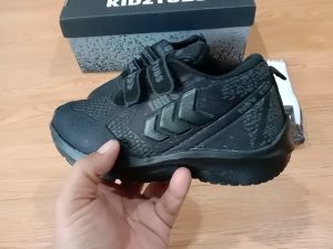 Sepatu Sekolah Anak Laki Laki Warna Hitam Perekat Usia PAUD TK SD SMP-KIDZTUBS1111