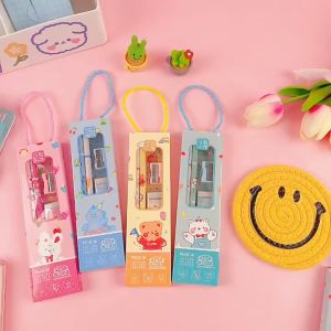 [READY STOCK] 5 in 1 Kids Stationary Stationery Set School Student Birthday Present Gift Set Pencil Door Gift