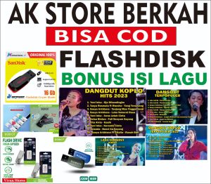 FLASHDISK 32 GB ORIGINAL BONUS LAGU DANGDUT NOSTALGIA POP ROCK DLL cocok untuk speker mobil/sound bisa cod