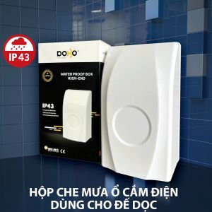 Hộp Chống Nước ổ cắm điện - Hộp Che Mưa cho ổ cắm điện âm tường hình chữ nhật và đế vuông (Hàng Chính Hãng DoBo Korea - Loại Tốt - Kháng nước IP 44) - Dùng được cho tất cả các hãng công tắc ổ cắm trên thị trường - Lazada