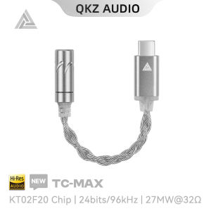 QKZ TC MAX Pro USB Type C To 3.5mm Headphone Amplifier Audio Decoder IEM AMP Mobile Phone Adapter HiFi DAC CX31993/KT02F20 Chip
