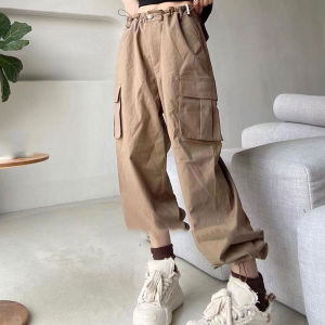 2025 New Womens Casual Harem Work Pants High Waist Pocket Slimming Loose Fit Autumn Winter High Waist Long Pants Commute Style