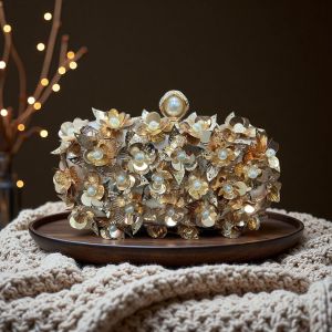 MEIFEI | Shiny Flower Evening Clutch