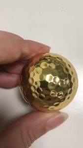 Luxury Gold Plated Golf Balls Shiny Novelty Gift for Golfers Practice Decor Perfect for Party Favor Collectibles Golf Enthusiast