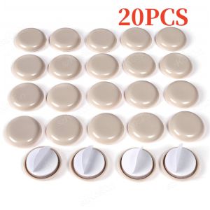20Pcs Self-Adhesive Furniture Slides Stick-on Chair Leg Slider Bumper Pads Floor Protector for Table Sofa Carpet Tile Hardwood