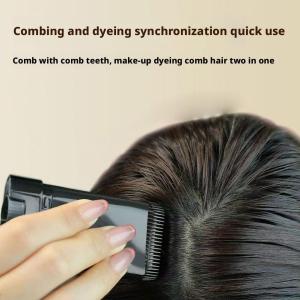 2 in1 Hair Dye Stick with Comb Black Brown Coffee Long Lasting Temporary Hair Coloring Covered White Hairs Hairline Pen Washable