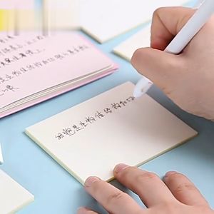 SK-A87 Sticky Note Transparan Isi 50 Lembar Waterproof Serbaguna Untuk Kantor Sekolah Memo Tahan Air