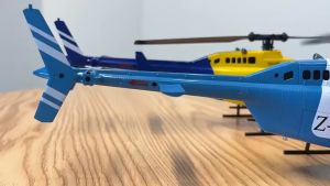 Mô hình trực thăng điều khiển từ xa (RC) có thiết kế mô phỏng trực thăng Bell hệ thống điều khiển 4 kênh cánh đơn