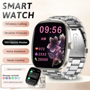 2025 New High Definition Large Screen Smart Watch Men 1.9" Screen Blood Sugar Waterproof HeartRate Watches Bluetooth Call Sport Smartwatch TNG For Android And IOS