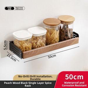 Wall Mounted No Drill Multi Functional Kitchen Storage Rack