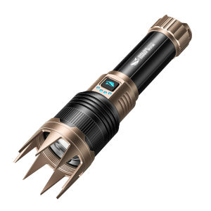 SMILING SHARK | Strong Light Long Battery Life Rechargeable Durable Flashlight