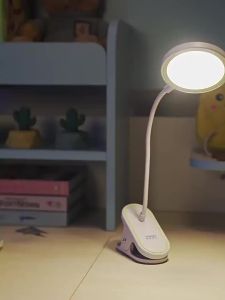 Đèn Bàn LED Sạc USB Có Kẹp 3 Chế Độ Làm Mờ Điều Khiển Bằng Cảm Ứng Bảo Vệ Mắt Khi Đọc Sách Nghiên Cứu Văn Phòng Phòng Ngủ Đầu Giường