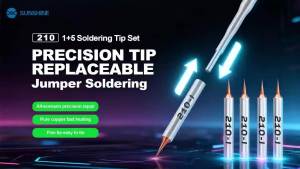RELIFE 210 Replaceable Jumper Soldering Tip Set Fine Tip Easy to Tin Heats up Quickly Precision Tip Replaceable