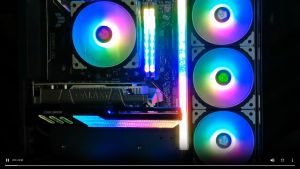 Coolmoon GT28CM 5vARGB VGA Holder ระดับปรับตำแหน่ง เปลี่ยนสีไฟได้ ยาว 28cm