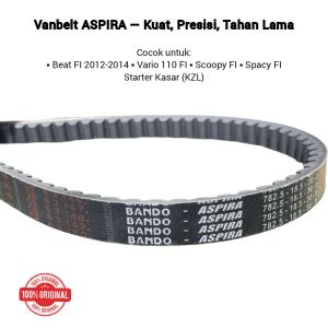 Vanbelt Vbelt Van V Belt Only Beat FI Scoopy FI Vario 110 FI Spacy FI Motor Honda Beat FI 2012 2013 2014 KZL Motorcycle 23100-KZL-1200