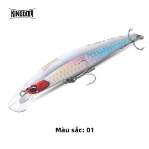 Mồi Câu Giả Kingdom Artificial Sinking Minnow Jerkbait Mồi Cứng Câu Cá Biển Cá Mú 7.5g-18g 70mm-90mm Dùng Cho Biển Sông Hồ
