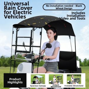 WANSLO | Foldable Quick-disassembly EZ3 Suitable E-scooter Rain Shelter Umbrella